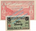 Bad Ems , Notgeld Set mit 2 Scheinen in kfr. Tieste 1715.05.15-16 , Hessen 1918 Verkehrsausgabe