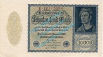 Banknote , 10.000 Mark Schein in L-gbr. DEU-78.b, Ros.69, P.72, Weimarer Republik 1922 Inflation