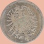 Preview: 1 Mark Kursmünze deutsches Kaiserreich 1875 A -kleiner Adler- s-ss- J.9 -0942-