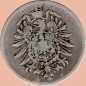 Preview: 1 Mark Kursmünze deutsches Kaiserreich 1875 B -kleiner Adler- s J.9 -0945-