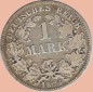 Preview: 1 Mark Kursmünze deutsches Kaiserreich 1875 D -kleiner Adler- s-ss J.9 -0943-