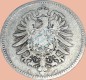 Preview: 1 Mark Kursmünze deutsches Kaiserreich 1875 H -kleiner Adler- s-ss J.9 -0954-