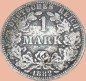 Preview: 1 Mark Kursmünze deutsches Kaiserreich 1882 A -kleiner Adler- s-ss. J.9 -0956-
