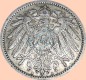 Preview: 1 Mark Münze -gr. Adler- 1905 A -deutsches Kaiserreich- ss-vz- J.17 -0918-