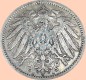 Preview: 1 Mark Münze -gr. Adler- 1906 A -deutsches Kaiserreich- s-ss J.17 -0922-