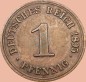 Preview: 1 Pfennig Münze 1895 G -Deutsches Kaiserreich- ss-vz J.10 -0997-