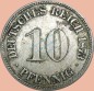 Preview: 10 Pfennig Münze Deutsches Kaiserreich 1873 D -kl.Adler- ss-ss J.4 -0966-