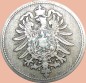 Preview: 10 Pfennig Münze Deutsches Kaiserreich 1874 E -kl.Adler- s J.4 -0969-