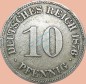 Preview: 10 Pfennig Münze Deutsches Kaiserreich 1876 H -kl.Adler- s J.4 -0971-