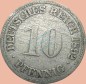 Preview: 10 Pfennig Münze Deutsches Kaiserreich 1892 F -gr.Adler- s-ss J.13 -0976-