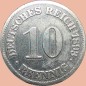 Preview: 10 Pfennig Münze Deutsches Kaiserreich 1893 E -gr.Adler- ss-vz. J.13 -0959-