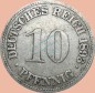 Preview: 10 Pfennig Münze Deutsches Kaiserreich 1893 F -gr.Adler- s-ss J.13 -0977-