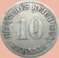 Preview: 10 Pfennig Münze Deutsches Kaiserreich 1898 G -gr.Adler- s-ss J.13 -0982-