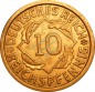 10 Reichspfennig Kursmünze 1933 A -Deutsches Reich- ss-vz , J.317 -0743-