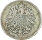 1 Mark Kursmünze -kl. Adler- 1873 A -deutsches Kaiserreich- s-ss J.9 -0841-