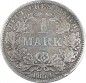 1 Mark Kursmünze -kl. Adler- 1874 A -deutsches Kaiserreich- s-ss J.9 -0845-