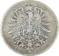 1 Mark Kursmünze -kl. Adler- 1875 G -deutsches Kaiserreich- s-ss J.9 -0844-