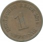 1 Pfennig Kursmünze 1876 H -deutsches Kaiserreich- s-ss , J.1 -0715-