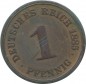1 Pfennig Kursmünze 1885 G -deutsches Kaiserreich- ss-vz , J.1 -0719-