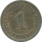 1 Pfennig Kursmünze 1888 F -deutsches Kaiserreich- s-ss , J.1 -0720-