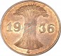 1 Pfennig Kursmünze 1936 A -Deutsches Reich- ss-vz , J.313 -0774-