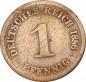 1 Reichspfennig Kursmünze 1886 D -Deutsches Kaiserreich- s , J.1 -0783-
