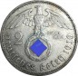 2 Mark Kursmünze -Hindenburg- 1939 J -deutsches Reich- ss-vz J.366 -0807-