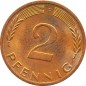 2 Pfennig Kursmmünze 1974 F -Bundesrepublik Deutschland- ss-vz , J.381 -0697-