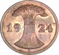 2 Reichspfennig Kursmünze 1924 E -Deutsches Reich- ss-vz , J.314 -0766-
