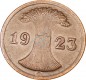 2 Rentenpfennig Kursmünze 1923 G -Deutsches Reich- ss-vz , J.307 -0776-