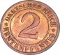 2 Rentenpfennig Kursmünze 1924 D -Deutsches Reich- ss-vz , J.307 -0765-