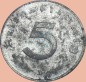 Preview: 5 Pfennig Münze -Deutsches Reich- 1947 D -Ohne HK- s-ss J.374 -0961-