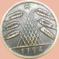 Preview: 50 Rentenpfennig Münze Weimarer Republik 1924 A -Berlin- ss-ss. J.310 -0957-