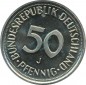 50 Pfennig Kursmmünze 1995 J -Bundesrepublik Deutschland- vz-stgl , J.384 -0687-