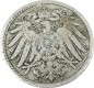 5 Pfennig Kursmünze -gr. Adler- 1891 F -deutsches Kaiserreich- s-ss J.12 -0836-