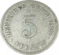 5 Pfennig Kursmünze -gr. Adler- 1892 F -deutsches Kaiserreich- s-ss J.12 -0838-