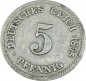 5 Pfennig Kursmünze -gr. Adler- 1895 F -deutsches Kaiserreich- s-ss J.12 -0876-