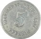 5 Pfennig Kursmünze -gr. Adler- 1897 G -deutsches Kaiserreich- s-ss J.12 -0879-