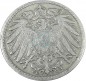 5 Pfennig Kursmünze -gr. Adler- 1897 G -deutsches Kaiserreich- s-ss J.12 -0879-