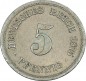 5 Pfennig Kursmünze -kl. Adler- 1875 B -deutsches Kaiserreich- s-ss J.3 -0827-