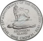 Preview: Ascension Island , 1 Crown Münze 1978 -25th Anniversary Elizabeth II- KM.1 vz-stgl -0285-