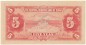 Preview: China Banknote 5 Yuan Schein unc-kfr. 1940 -cent.rev. Bank- WPM.J10 -0416-