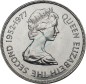 Preview: Falkland , 50 Pence Münze 1977 -1952 bis 1977 Elizabeth II- KM.10 vz-stgl -0292-
