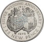 Preview: Gibraltar , 25 Pence Münze 1972 -Silver Wedding Anniversery- KM.6 vz-stgl -0297-