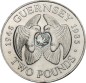 Preview: Guernsey , 2 Pound Münze 1985 -40. Jahrestag der Befreiung- KM.47 vz-stgl -0277-