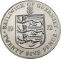 Preview: Guernsey , 25 Pence Münze 1972 -Königin Elisabeth II. und Prinz Philip- KM.26 vz-stgl -0288-