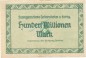 Preview: Heidenheim , Banknote 100 Millionen Mark gbr. Ke.2283.f , WÜR 1923 Inflation -3660-