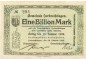 Preview: Herbrechtingen , Banknote 1 Billion Mark f-kfr. Ke.2325.d , WÜR 1923 Inflation -3646-