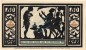 Preview: Quedlinburg , Notgeld 50 Pfennig Nr.4 -orange- unc-kfr. M-G.1087.4 , SA 1921 Seriennotgeld -5872-