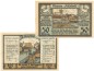 Preview: Rheine , Notgeld Set mit 2 Scheinen unc-kfr. M-G.1118.1 , NRW 1922 Seriennotgeld -5848-